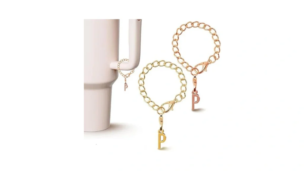 Amazon code: Pazlog 2pcs Letter Charm Accessories For