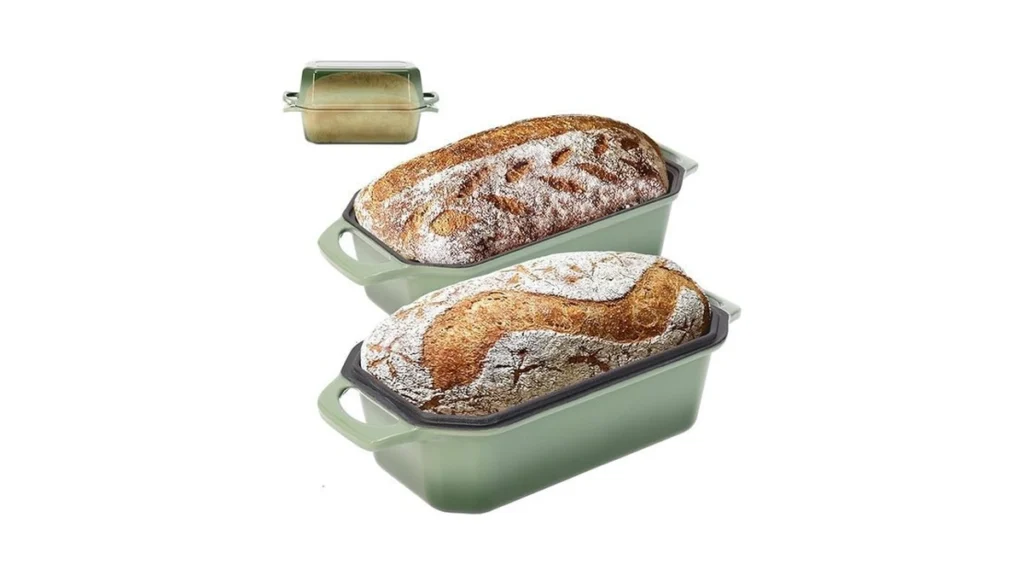 Amazon code: Flavehc Bread Pan Cast Iron Loaf Pan Wit