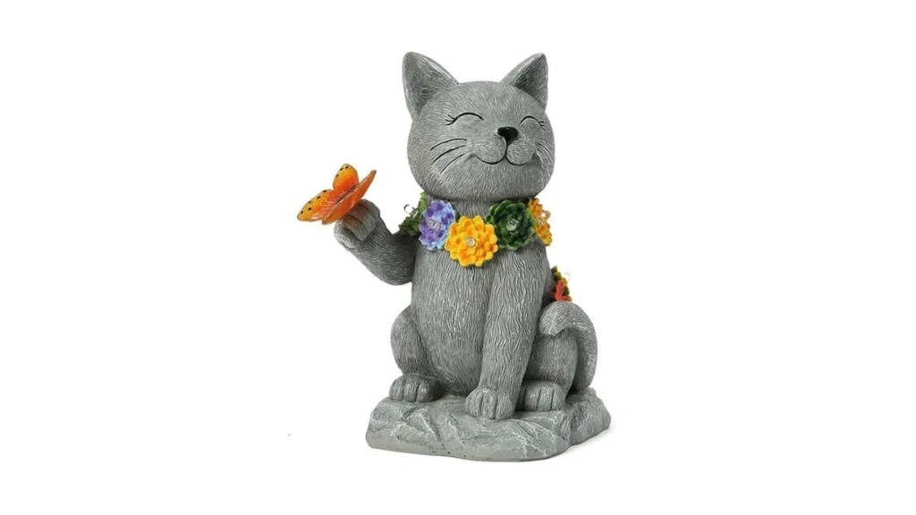 Amazon code: Outdoor Solar Cat Garden Statue - With L
