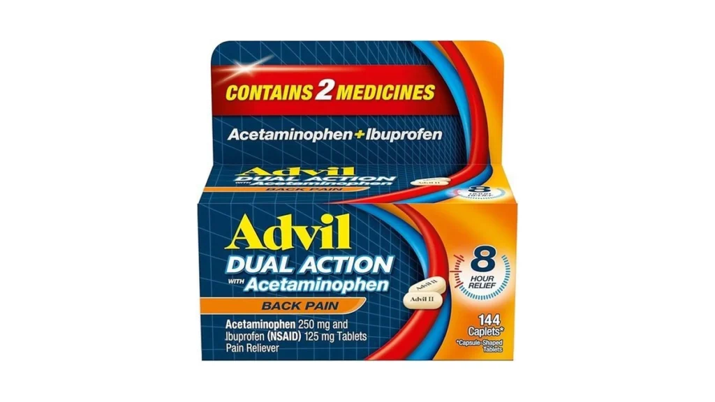 Amazon coupon: Advil Dual Action Back Pain Caplets Deli