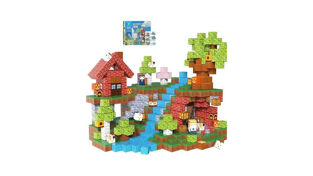 Amazon code: 200pcs Magnetic Building Blocks For Kids