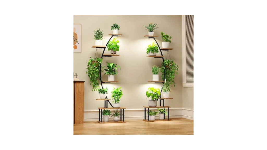 Amazon code: Zekoled Plant Stand Indoor With Grow Lig