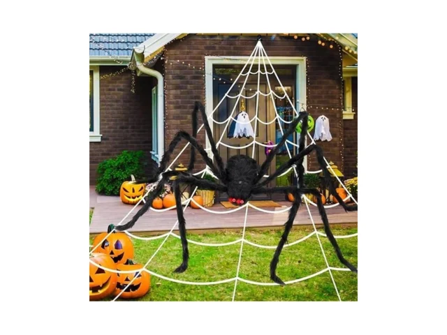 Baisemain Halloween Spider Web Decorations With… Coupon