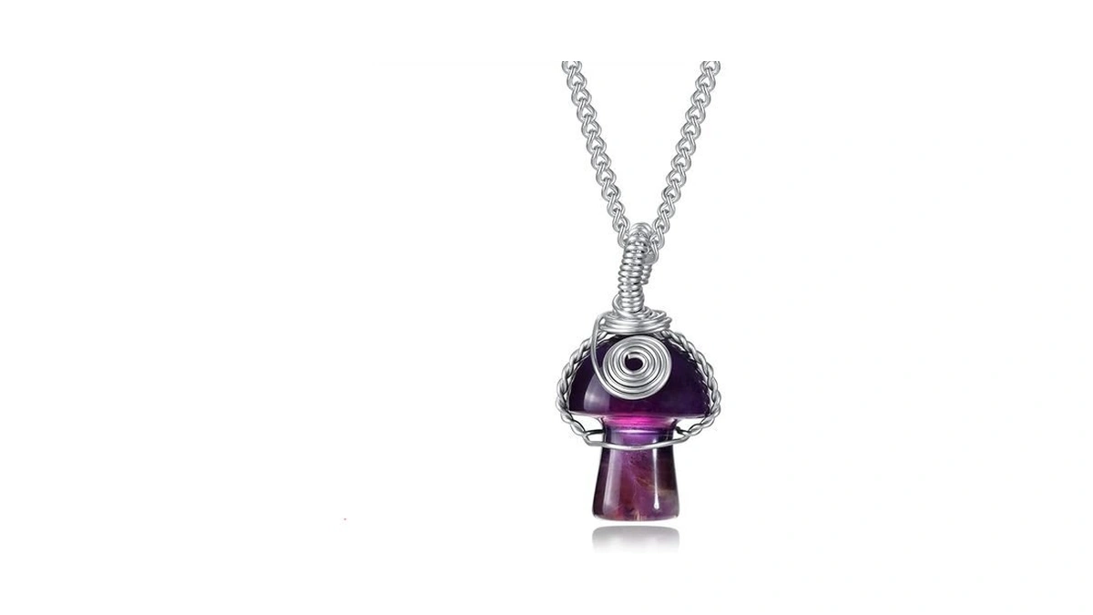 Amazon coupon: Tsnamer Mushroom Crystal Necklace Wire W