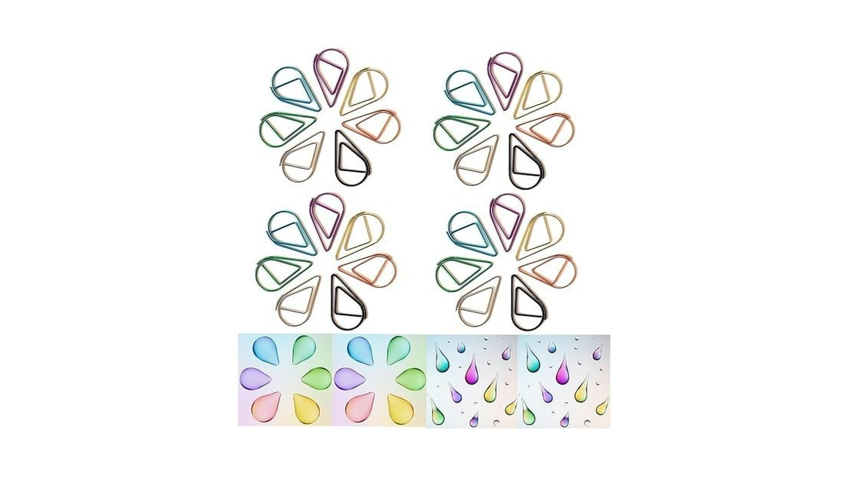 Amazon code: Upquzzfy 140 Pcs Metal Droplet Shaped Pa