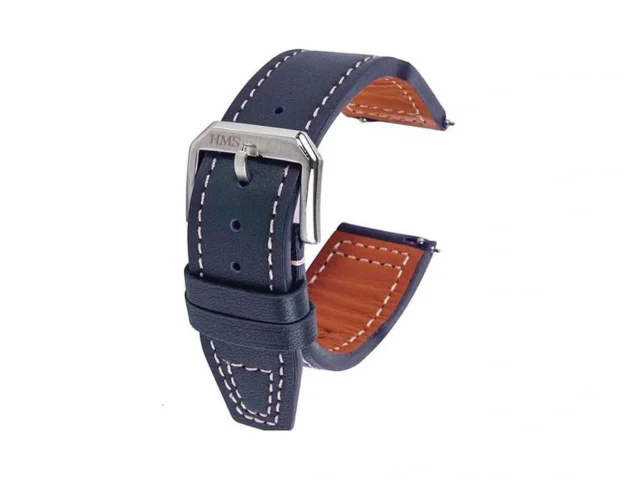 Hms Classic Pilot Leather Watch Strap Blue – Strap… Coupon
