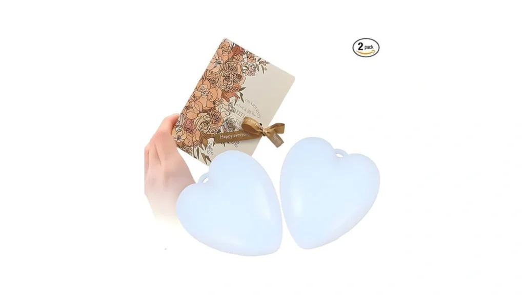 Amazon code: Junificent 2pcs Heart Purse Light With A