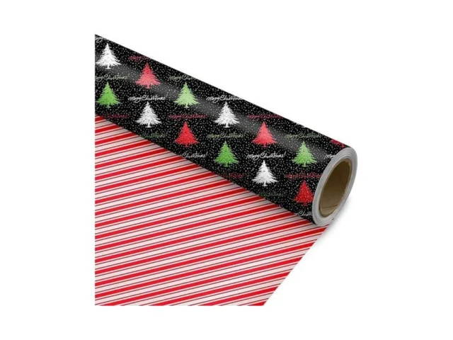 Zintbial Christmas Tree Reversible Wrapping Paper… Coupon