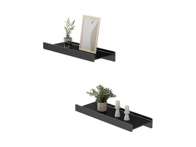 Danpoo Black Floating Shelves For Wall Metal Shelf… Coupon
