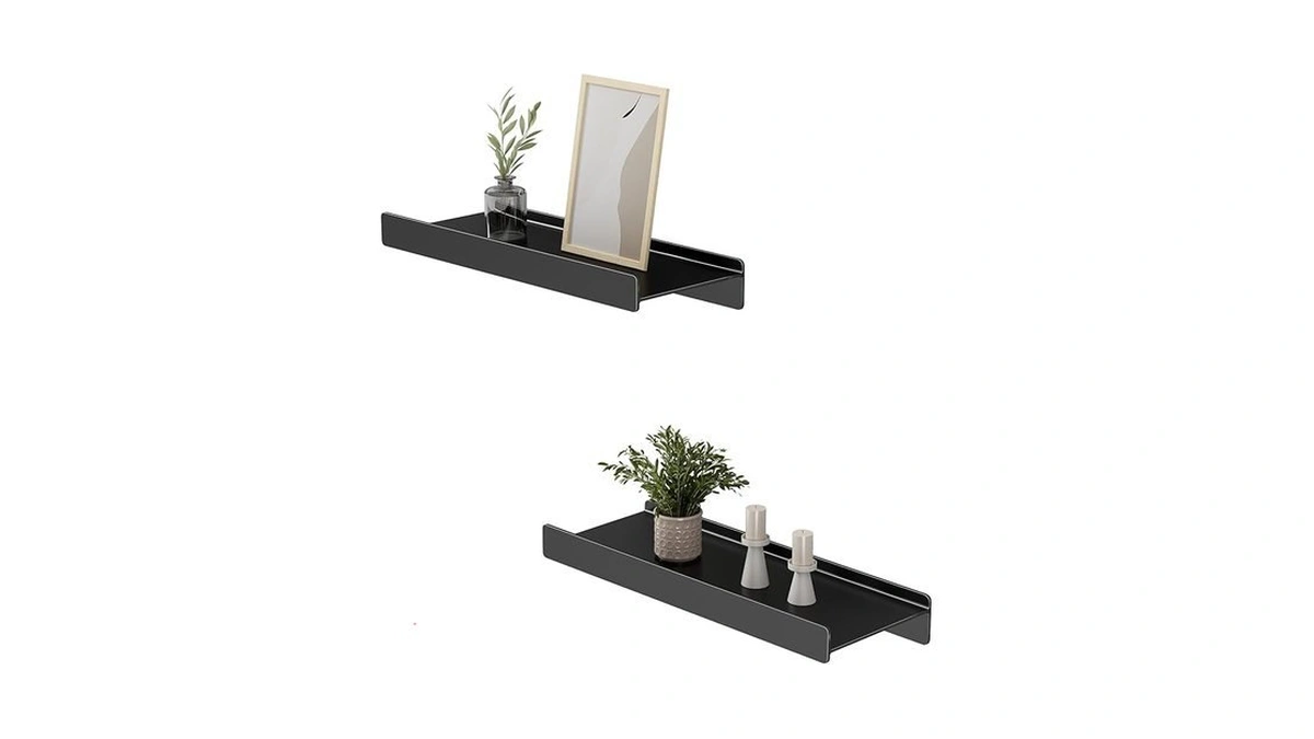 Amazon coupon: Danpoo Black Floating Shelves For Wall M
