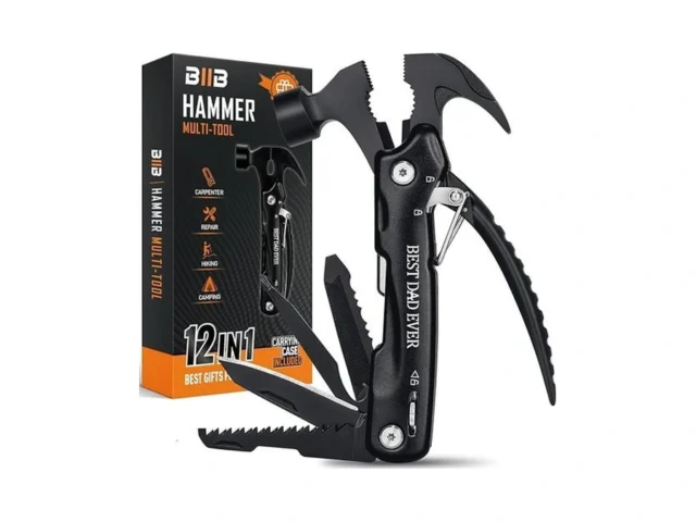 Biib Gifts For Dad 12 In 1 Hammer Multitool Camping… Code
