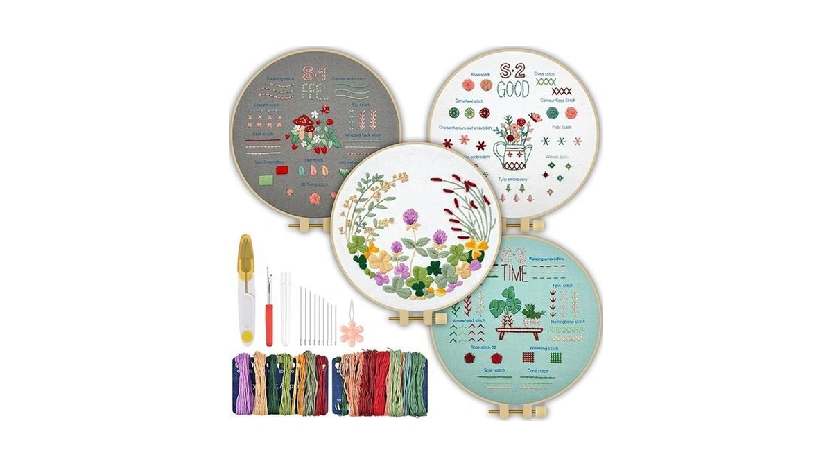 Amazon coupon: Tindtop Embroidery Kit For Beginners Emb