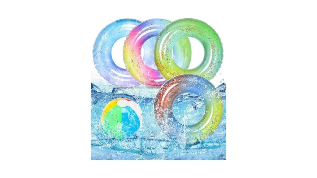 Amazon code: Bennol 4 Pcs Swimming Rings With 1 Beach