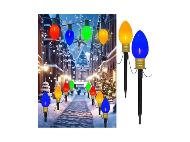 C9 Christmas Pathway Stake Lights 7ft Christmas… Coupon