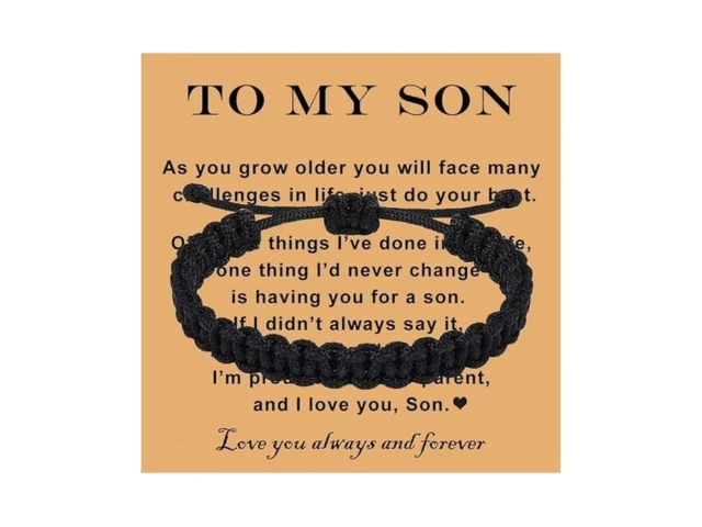 Fungos To My Son Bracelet From Mom Dad – Handmade… Code