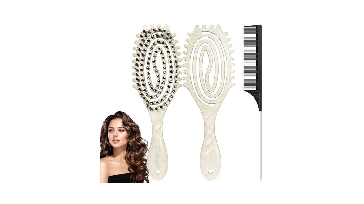 Amazon code: Oumigiz Curl Defining Brush Boar Bristle