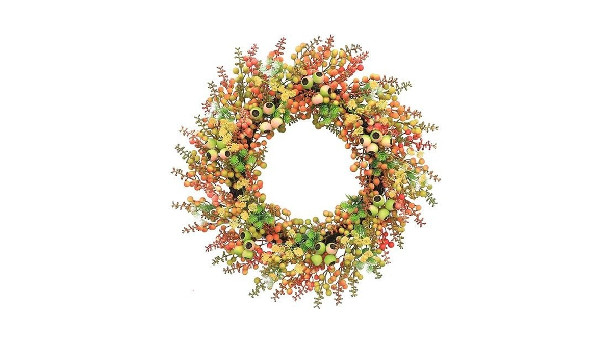Amazon code: 24 Inch Thanksgiving Fall Wreath Autumn