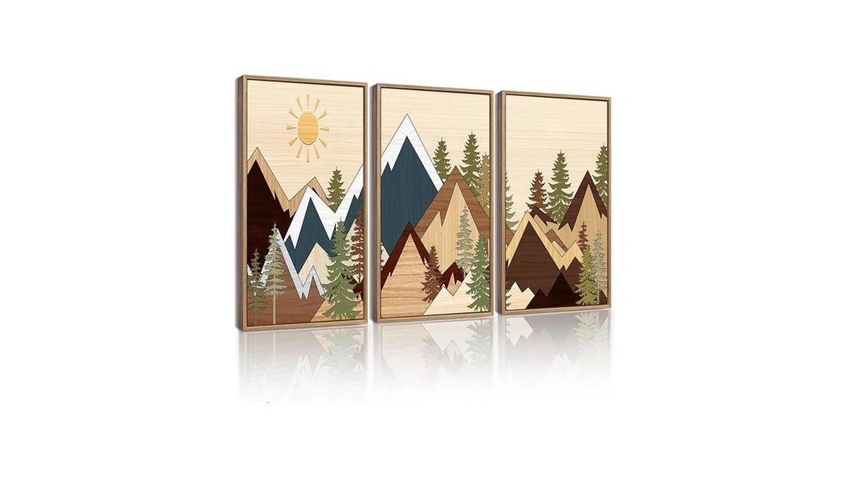 Amazon coupon: Kuvioke Morden Mountains Pine Tree Fores