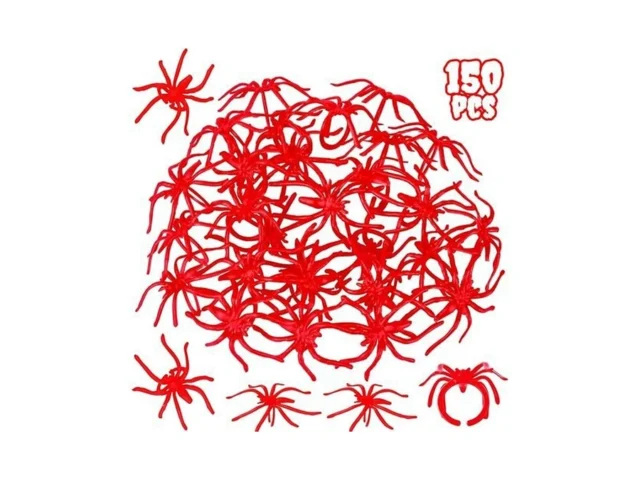 Garma 150 Pieces 1 96 Red Realistic Plastic Spiders… Code