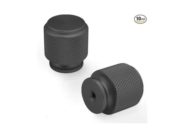 Bukobyhe 10 Pack Matte Black Kitchen Cabinet Knobs… Coupon