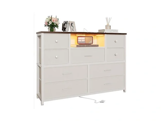 Dresser For Bedroom With 9 Drawers White Storage… Code