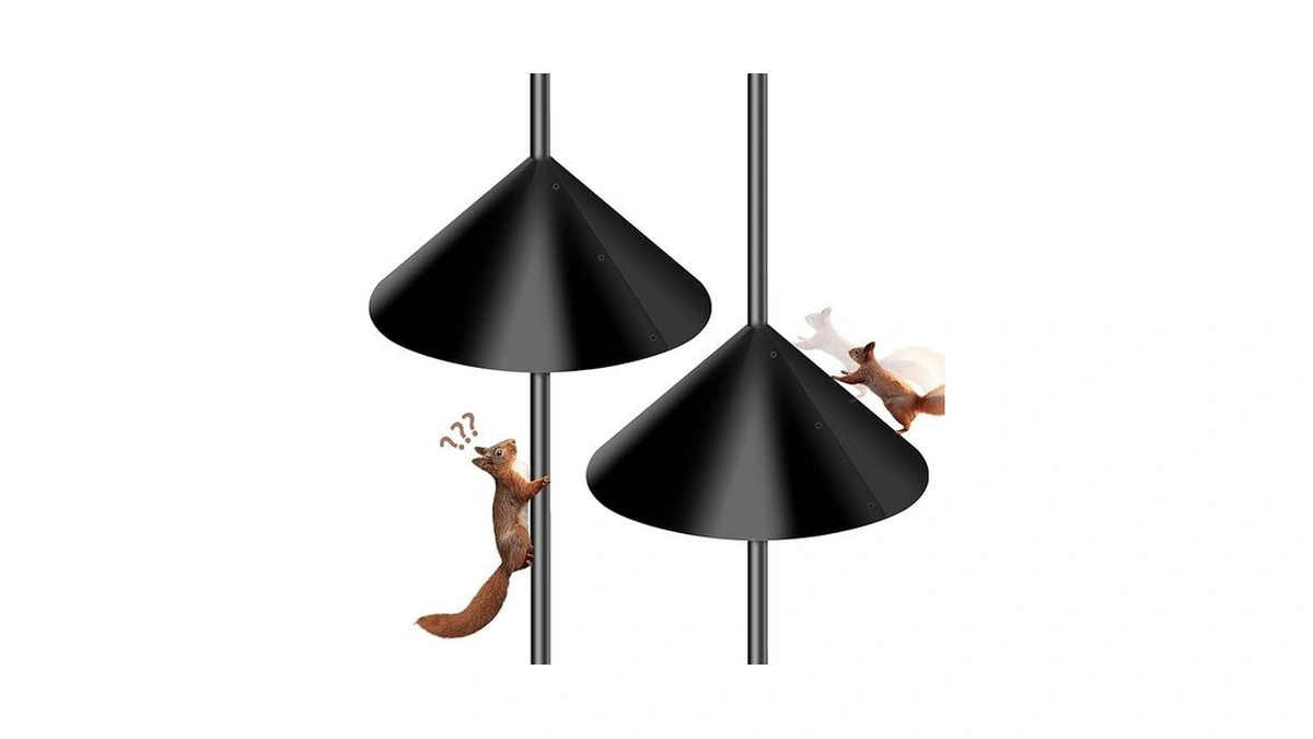 Amazon code: Squirrel Proof Baffle For Bird Feeder Po