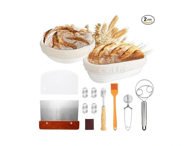 Banneton Bread Proofing Basket Set Of 2 Sourdough… Coupon
