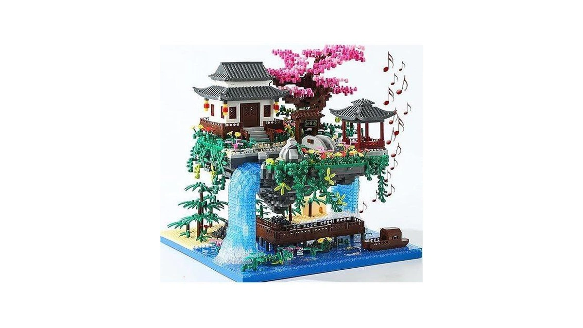 Amazon coupon: Yushinv Cherry Blossom Tree Building Set