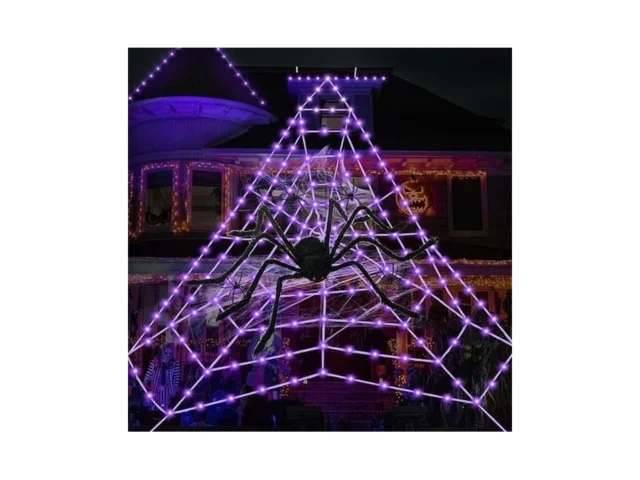 Spider Webs Halloween Decorations-liqhtedgiant… Code