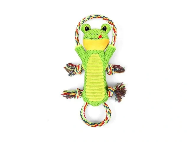 Letsmeet Plush Dog Toy With Crinkle Paper And Ropes… Code