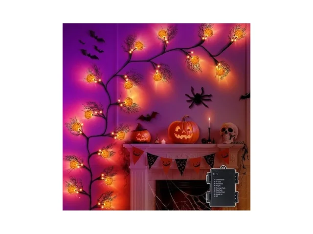 8 Modes Timer 6ft 45 Led Halloween Willow Vine Twig… Code