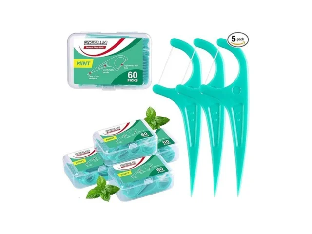Floss Picks 300 Count Mint Dental Floss Picks… Code