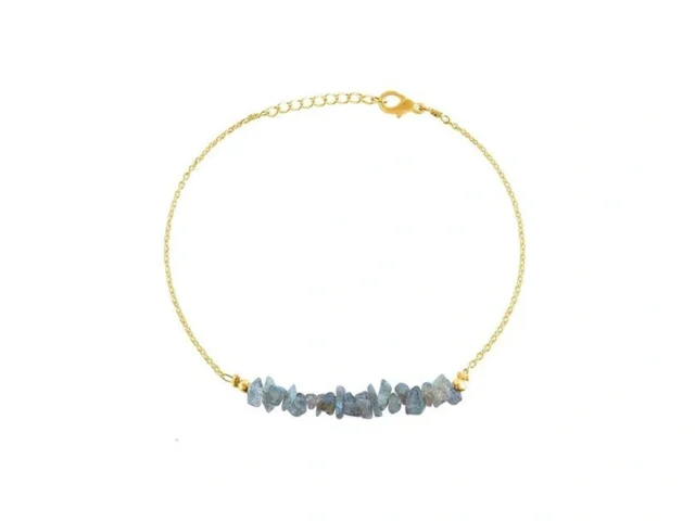 Natural Labradorite Gemstone Chips Beads Bar… Coupon