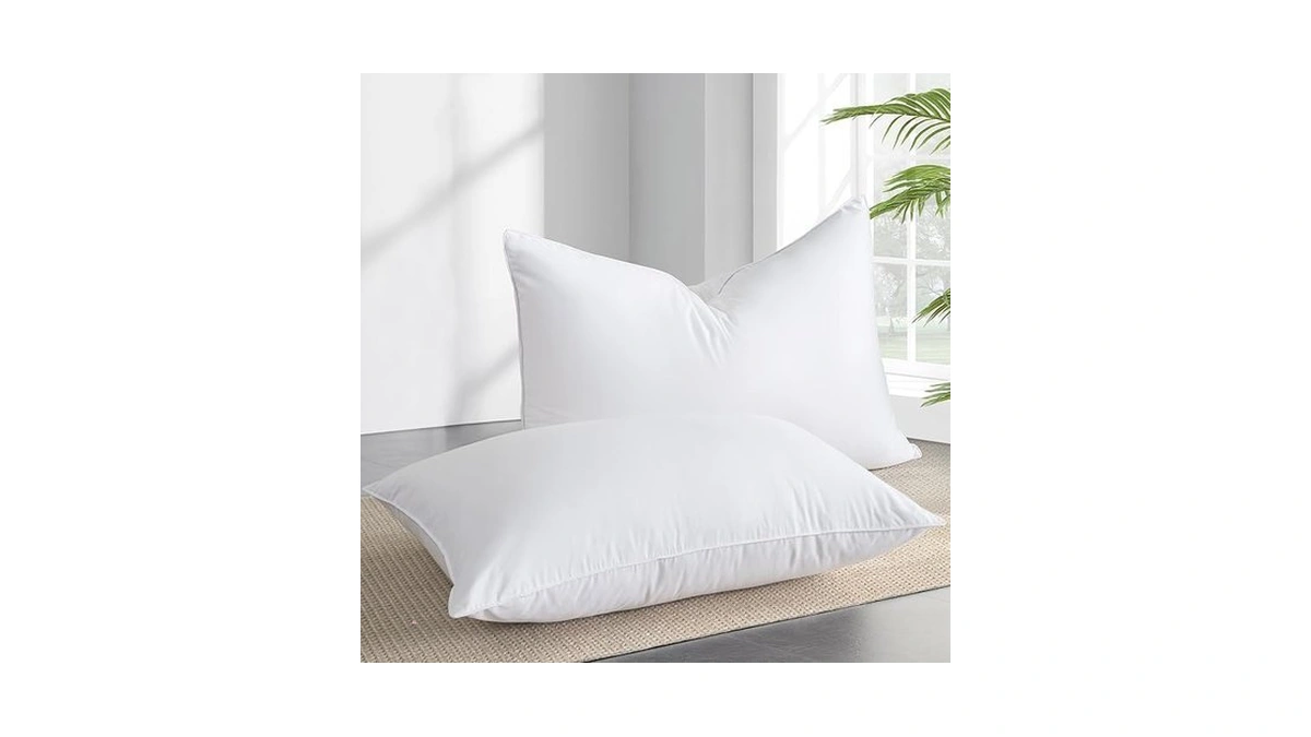 Amazon coupon: Aboutabed Goose Feather Down Pillows Sta