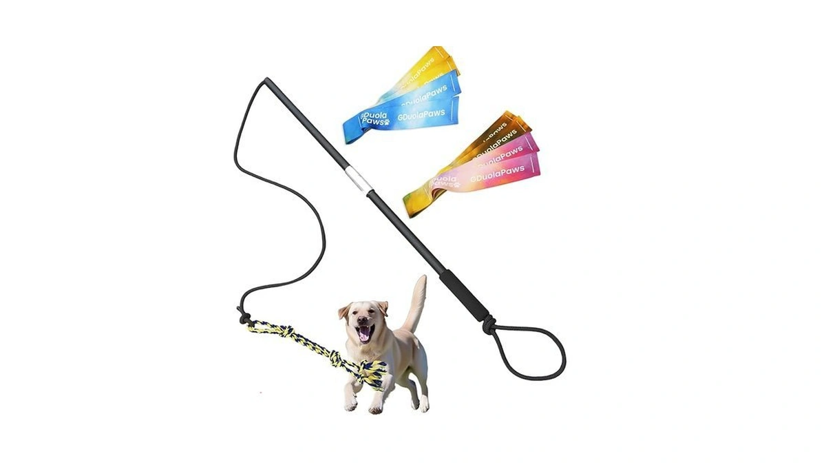 Amazon code: Gduolapaws Flirt Pole For Dogs Heavy Dut
