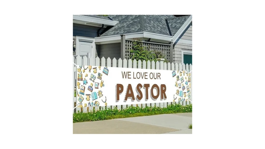 Amazon code: Printspree We Love Our Pastor Banner - 9