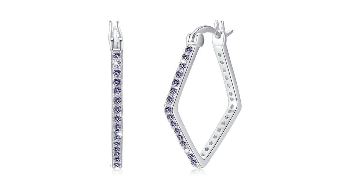 Amazon coupon: Xixles Geometric Rhinestone Earrings 925