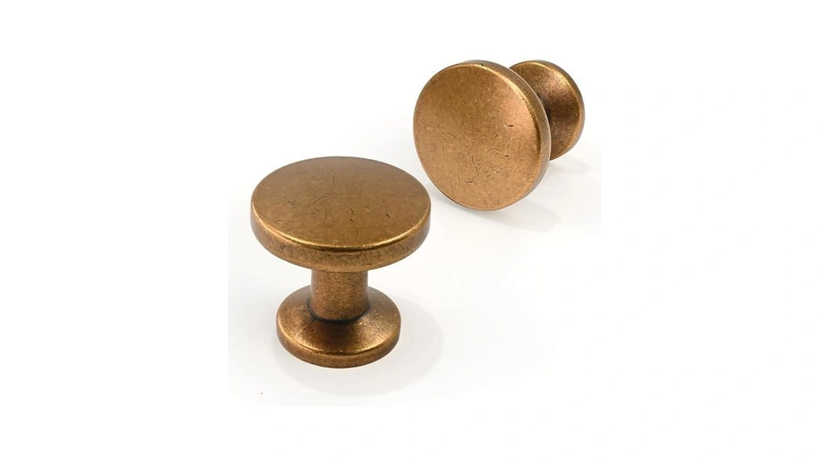 Amazon coupon: Asimerdeco 10 Pack Antique Brass Round C