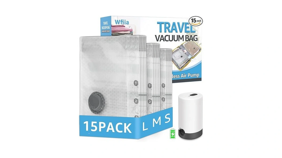 Amazon code: Vacuum Bags For Travel With Rechargeable
