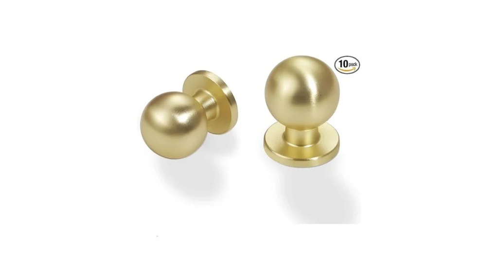 Amazon coupon: Amasideca 10 Pack Brushed Brass Kitchen