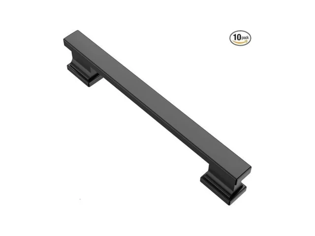 Alzassbg 10 Pack Matt Black Cabinet Pulls 5 Inch… Coupon