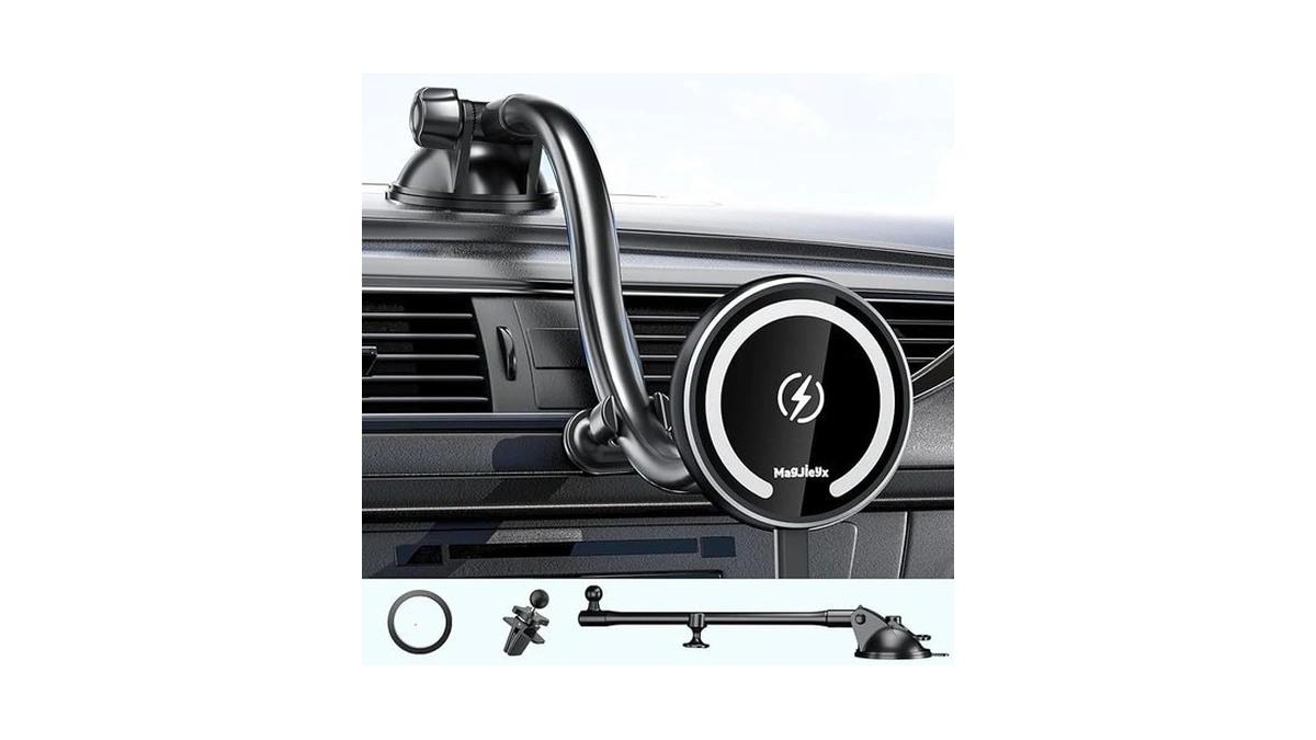 Amazon coupon: Magjieyx Fits Car Mount Wireless Charger