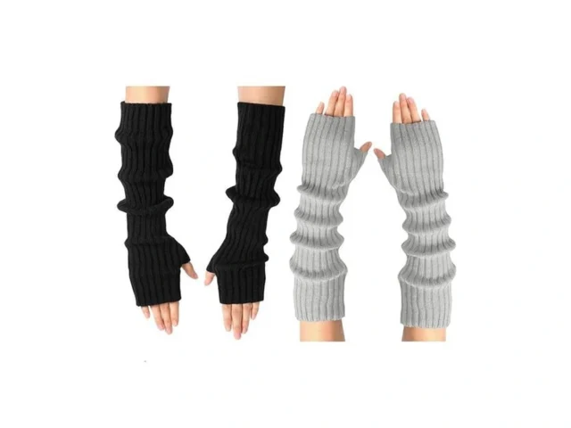 Arm Warmers – 2 Pairs Women S Long Fingerless… Code