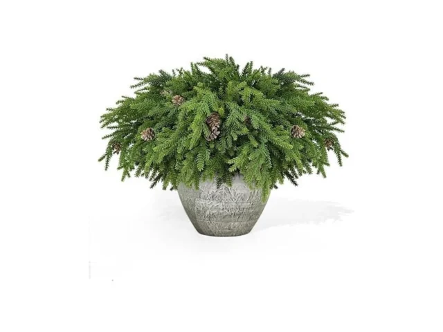 12 Pcs Christmas Greenery Stems With Pinecones Soft… Code