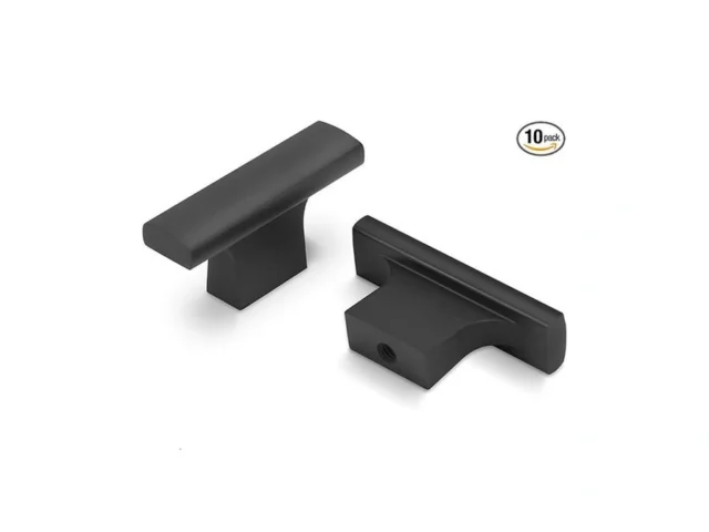 Amasideca 10 Pack Matte Black Kitchen Cabinet Knobs…