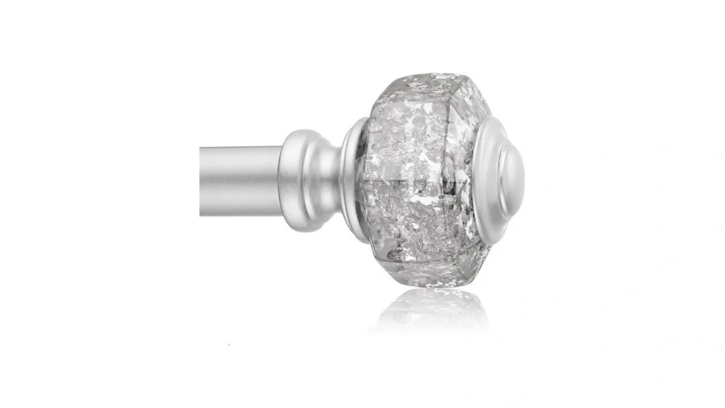 Amazon coupon: Sliver Curtain Rods For Windows 48 To 84