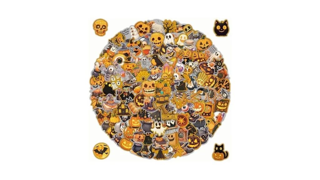 Amazon coupon: 200 Pcs Halloween Stickers Halloween Vin