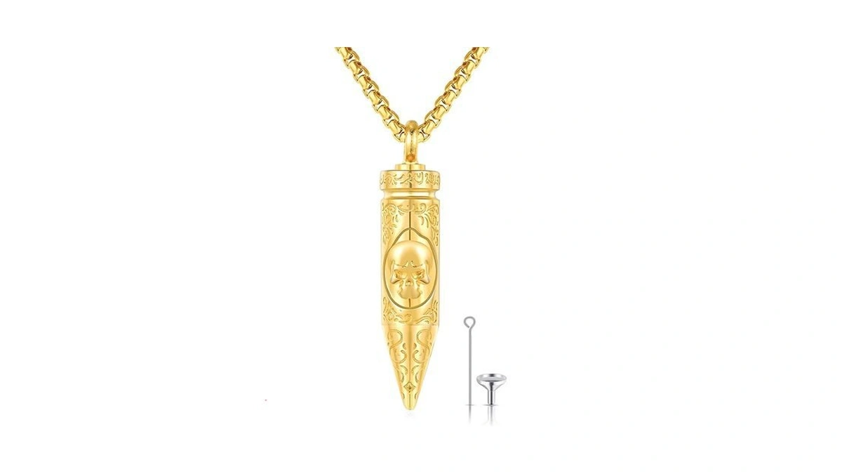 Amazon coupon: Xixles Bullet Urn Necklace For Ashes 925