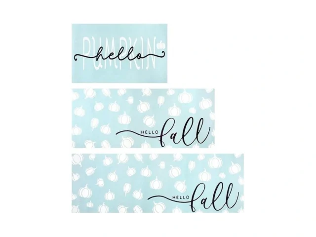 Matbar Fall Decor Kitchen Rugs Sets Of 3 Non Slip… Code