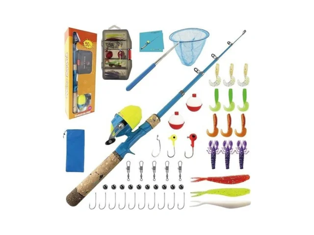 Shudarocast Kids Fishing Pole Set Kids Fishing Rod… Code